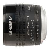 Lensbaby Velvet 56 Nikon F - Zwart