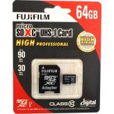 Fujifilm microSDXC 64GB Pro C10 UHS-I w/ Adapt. R90/W30MB/s
