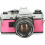 Tweedehands Olympus OM-10 Roze met 50mm F/1.8 CM5678