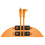 TetherTools TetherPro Optima 10G USB-C 31' (9.4m) Straight to Right, High-Visibility Orange