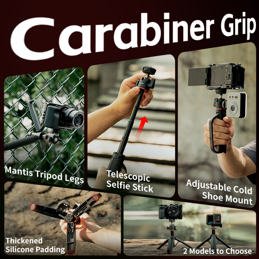 SmallRig 5285 VT-15 Mantis Tripod In Carabiner Shape