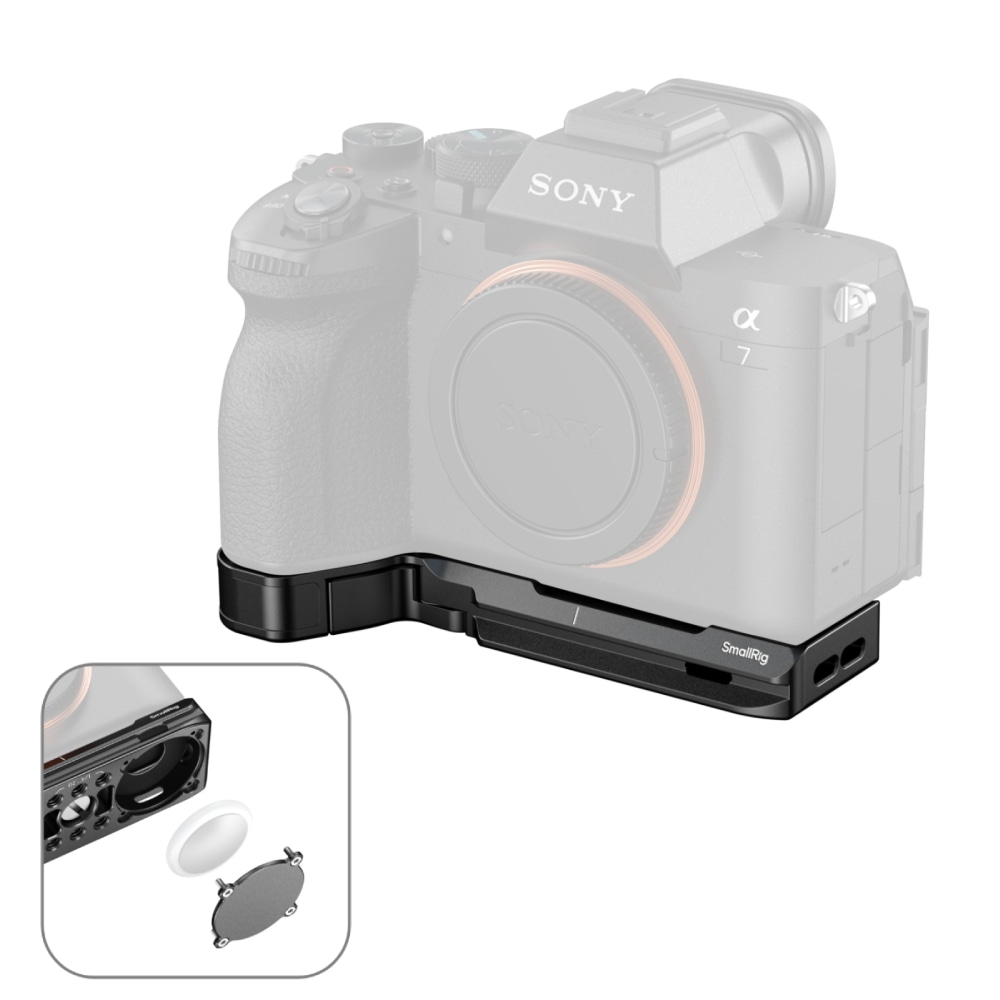 SmallRig 6033 Baseplate With Airtag Slot For Sony Alpha 7 V / A7R V / A7 IV / A7S III / A7R IV / A1
