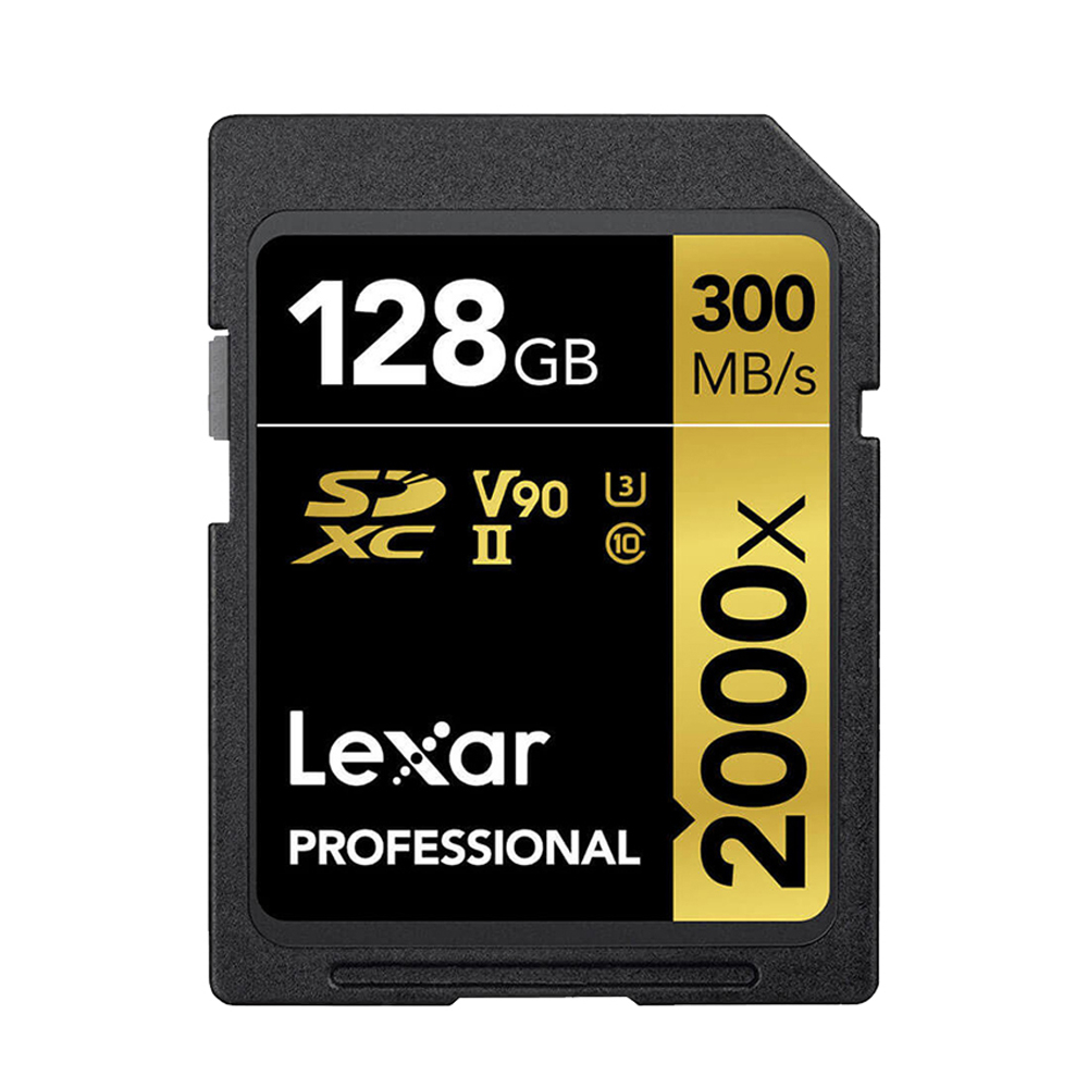 Lexar SD Pro Gold Series UHS-II 2000x 128GB V90