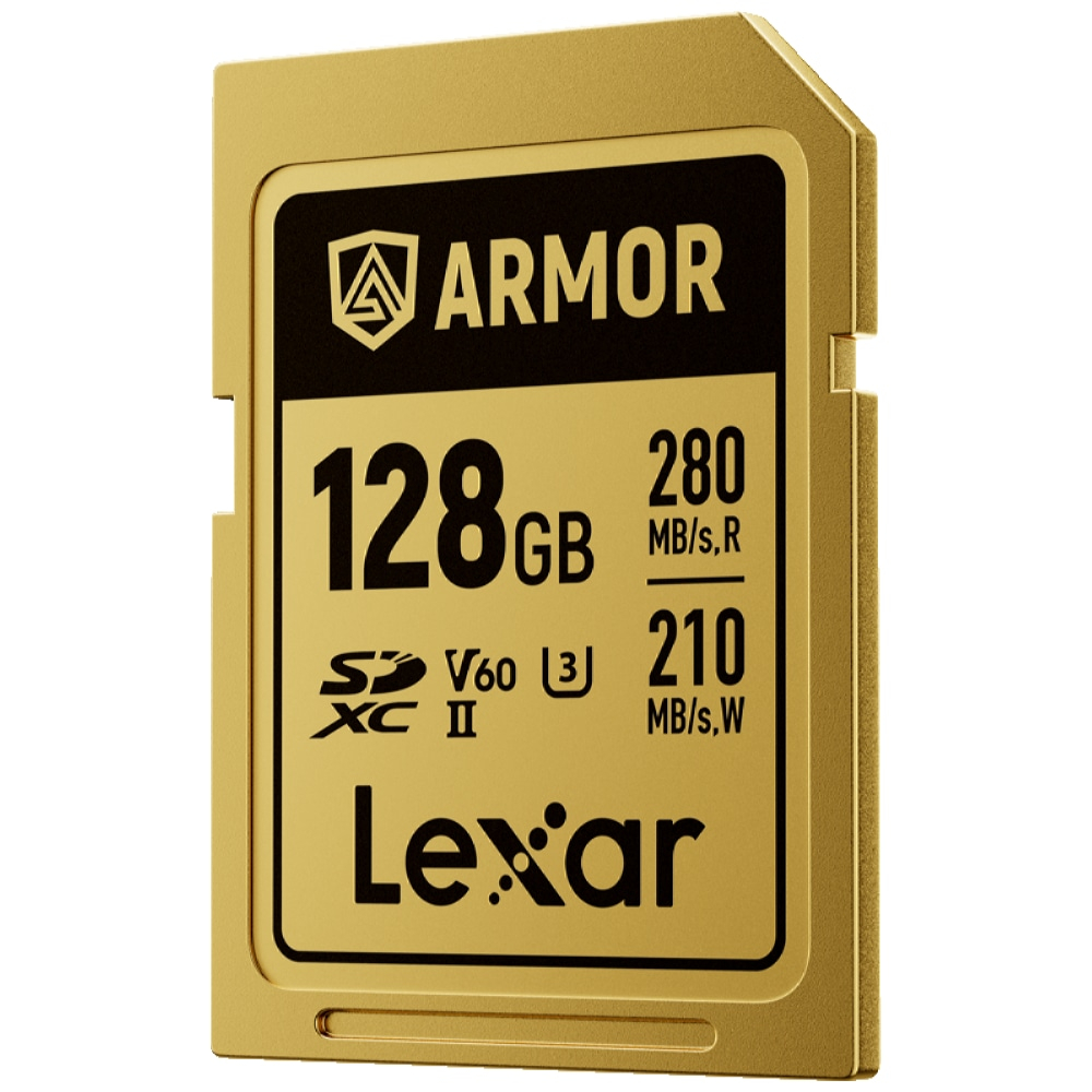 Lexar 128GB SDXC Pro Gold Series ARMOR UHS-II V60 280MB/s geheugenkaart