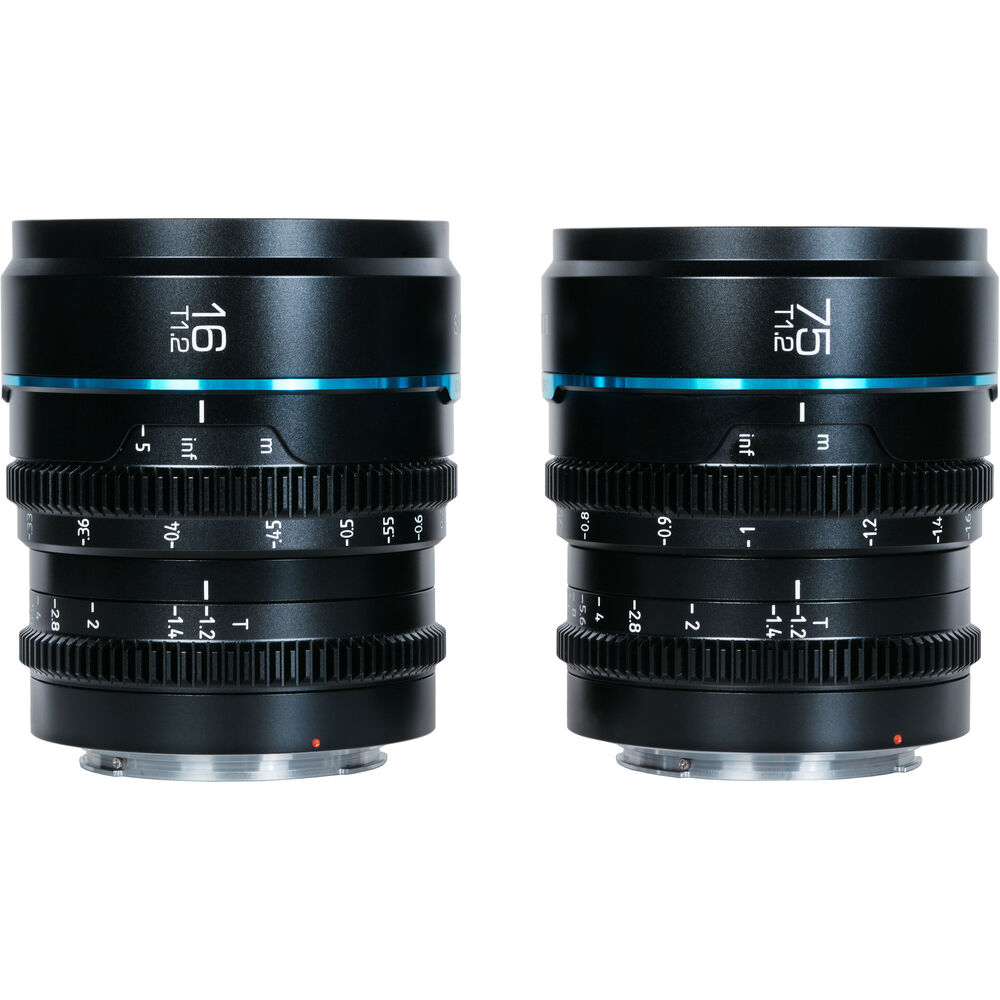 Sirui Nightwalker 16mm & 75mm T1.2 S35 Set Leica L Black