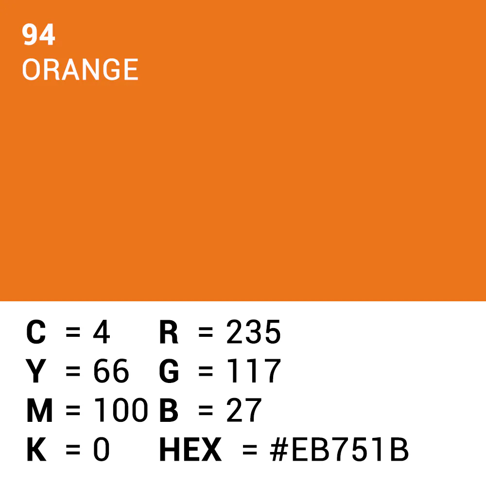 Superior Achtergrondpapier Orange 2.72m x 11m