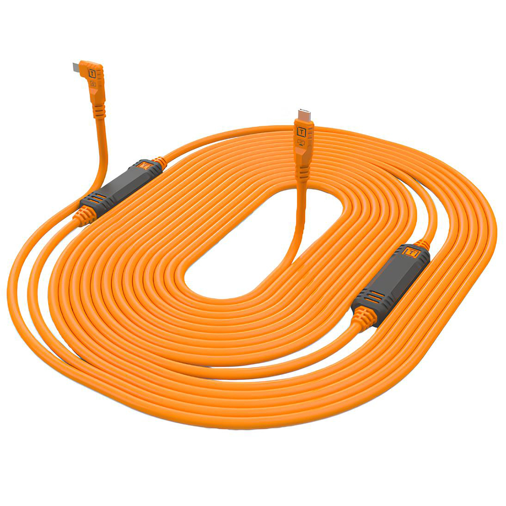 Tether Tools TetherTools TetherGuard Leverlock & Cable Kit USB-C 9.4 m Oranje