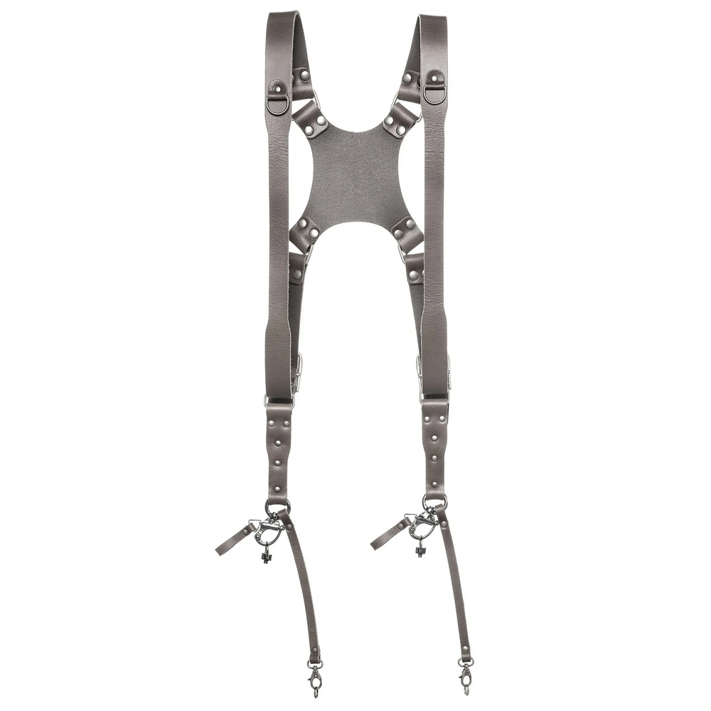 The Hantler Dual camera harness Stone gray S/M