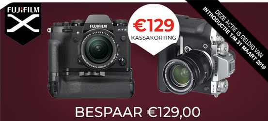 €129,- Korting op een Verticalgrip van Fujifilm