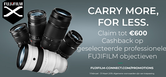 Fujifilm XF objectieven Cashback