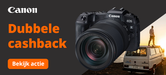 Canon dubbele cashback promotie