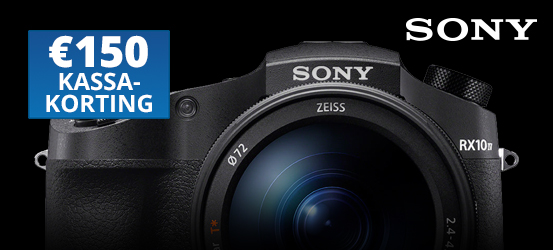 €150,- kassakorting op de Sony RX10 IV