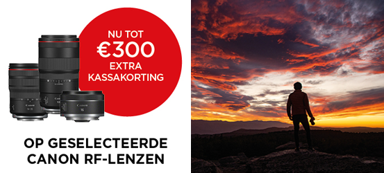 Tot €300 korting op Canon RF objectieven