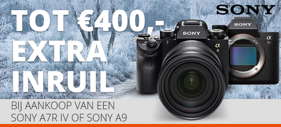 Sony A9 en A7R IV inruilactie