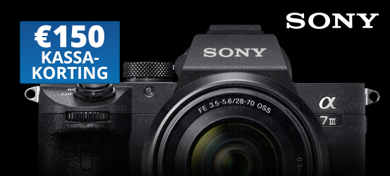 €150,- kassakorting op de Sony A7 III + 28-70mm