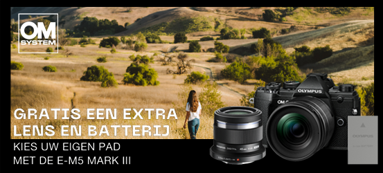 Olympus E-M5 Mark III promotie