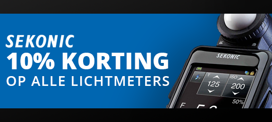 10% korting op Sekonic