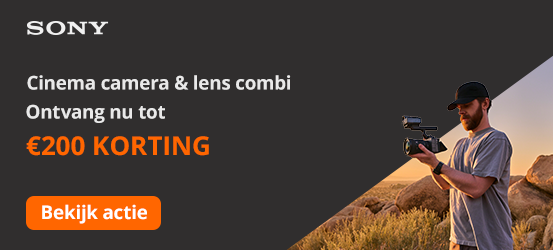 Sony Cinema camera & lens combi promo