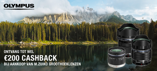 Olympus groothoek lenzen promotie