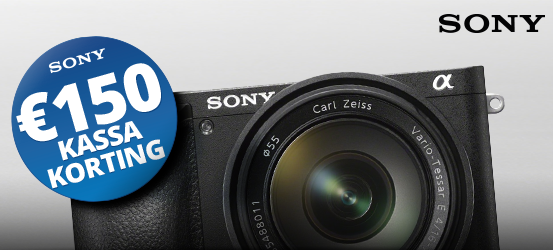 €150 korting op de Sony A6500 + 16-70mm