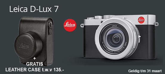 GRATIS lerenhoes t.w.v. €135,- bij een Leica D-Lux 7