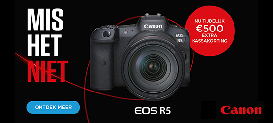 €500 KORTING OP DE CANON EOS R5