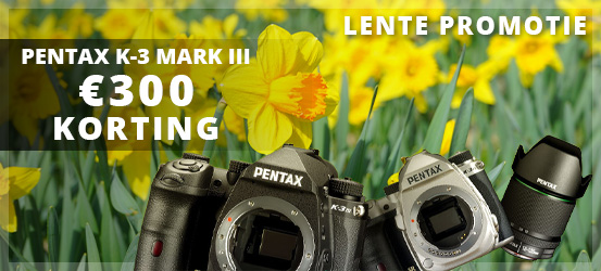 €300 korting op de Pentax K-3 Mark III