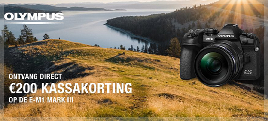 €200 korting op de Olympus E-M1 Mark III
