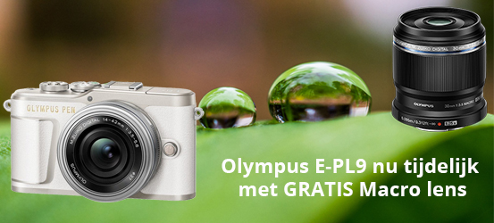 Gratis 30mm Macro bij een Olympus E-PL9