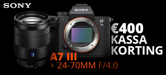 €400 korting op de Sony A7 III + 24-70mm ZA