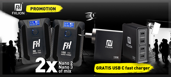 FXLion Gratis USB-C Fast Charger t.w.v. €109,-