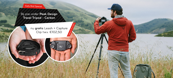 Gratis Peak Design Leash en Capture Clip bij Pre-Order