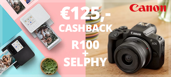 Canon EOS R100 + Selphy CP1500 Cashback