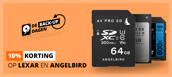 10% Korting op Lexar en Angelbird