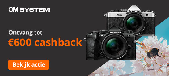 OM SYSTEM cashback actie