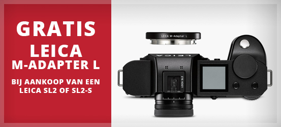 Gratis adapter bij aankoop van een SL2 of SL2-S