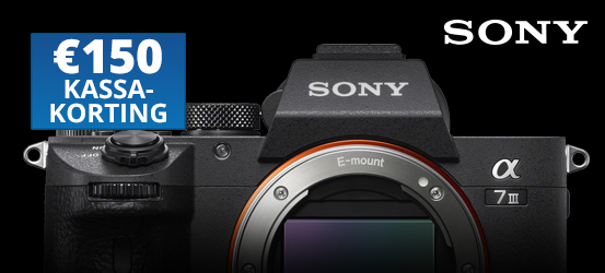 €150,- kassakorting op de Sony A7 III
