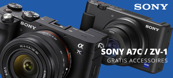 Gratis microfoon of grip bij aankoop van de Sony A7C en ZV-1