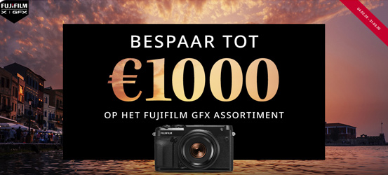 Fujifilm GFX-serie Kassakorting