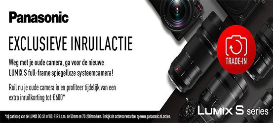 Tot 600,- extra inruil bij aankoop van een Lumix S