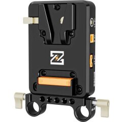 ZGCINE V-Mount Plate/Charger On 15mm Rod Mount (VM-VP2-K1)