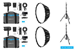 Nanlite Forza 60 II LED Dual Kit (2 lampstatieven en 2 softboxen)