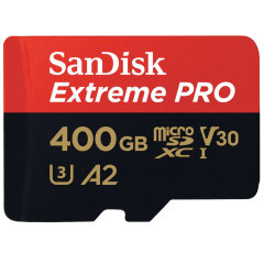 SanDisk MicroSDXC Extreme Pro 400GB 170mb + SD Adapter