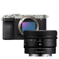 Cameraland Sony A7C II Zilver + FE 40mm f/2.5 G aanbieding