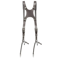 The Hantler Dual camera harness Stone gray S/M