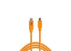 Tether Tools TetherPro USB-C - 2.0 Mini-B 8-Pin (4,6m oranje)
