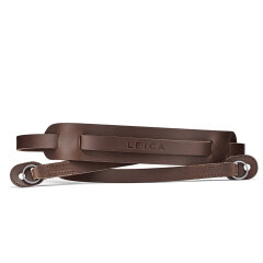 Leica Leather Carrying Strap with Shoulderpad - Donkerbruin