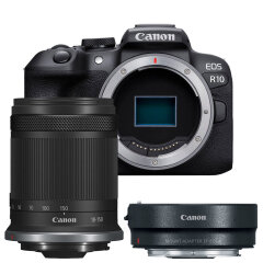 Canon EOS R10 + RF-S 18-150mm + EF-EOS R Adapter