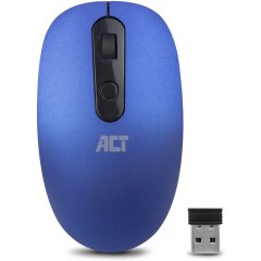 ACT Wireless Mouse USB Nano Receiver 1200 DPI Blue