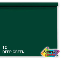 Superior Achtergrondpapier Deep Green 2.72m x 11m
